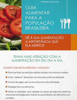 Folder - Tenha mais atenção com a alimentação em seu dia a dia