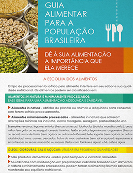 Folder - A escolha dos alimentos