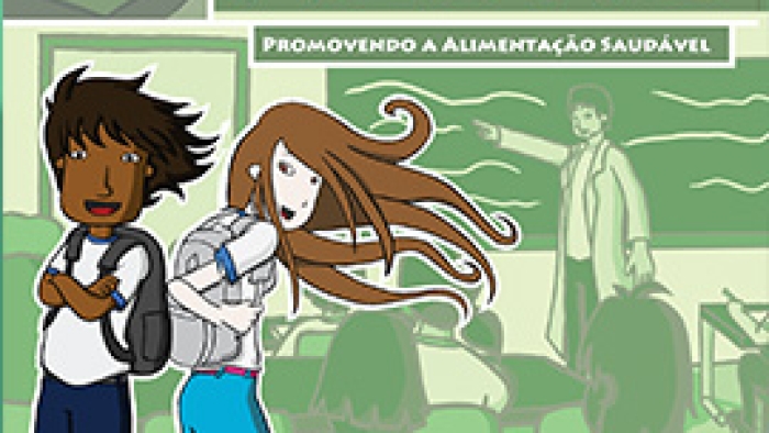 Manual do aluno promovendo a alimentação saudável
